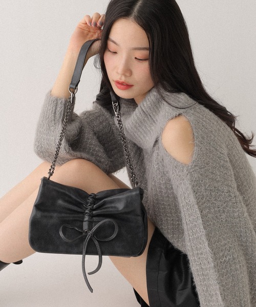 リボンショルダーBAG 129447（ショルダーバッグ）｜Heather（ヘザー