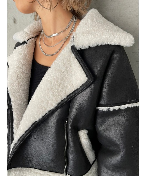 EGOIST（エゴイスト）の「フェイクムートンショートボアジャケット