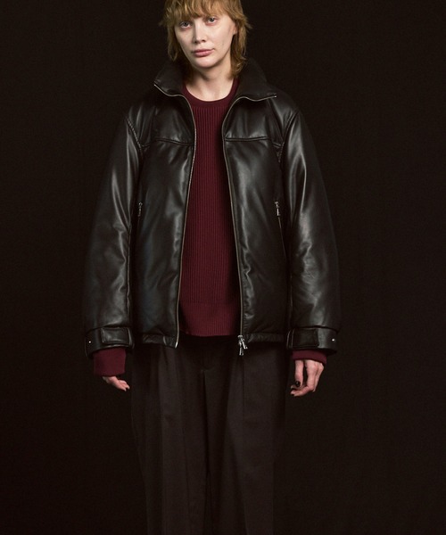 UNISEX》Sheep Leather Down Jacket/シープレザーダウンジャケット