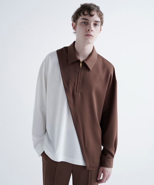 CULLNI（クルニ）の「22-AW-028 / Combination Layered Zip Shirts