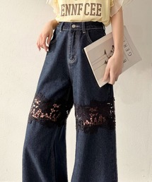 デニムパンツ（花柄・ボタニカル柄）ファッション通販 - ZOZOTOWN