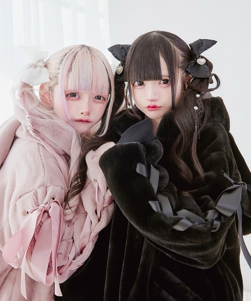 うさ耳ファーコート/地雷系 量産型（その他アウター）｜Pal elfy（パル