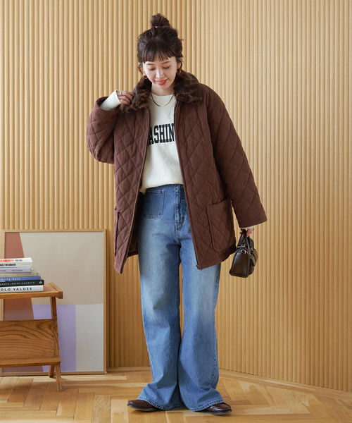 B.C STOCK（ベーセーストック）の「【ZOZO限定】ファー襟中綿