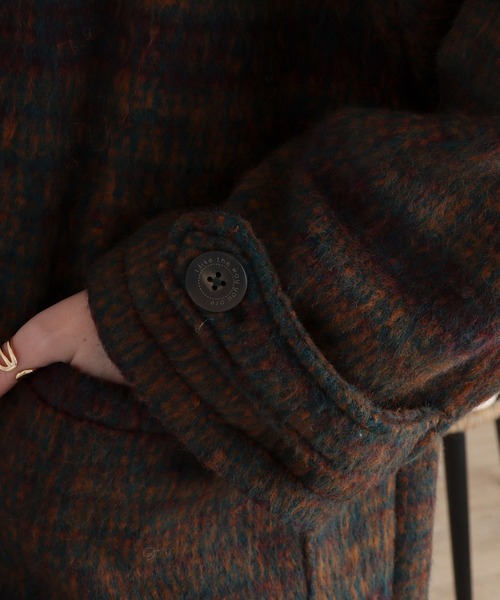 EMAGO 起毛ﾁｪｯｸﾛﾝｸﾞｺｰﾄ（その他アウター）｜Emago（イマゴ）の