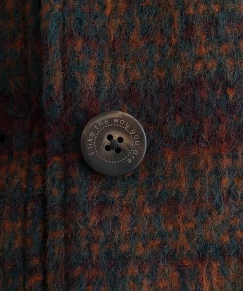 EMAGO 起毛ﾁｪｯｸﾛﾝｸﾞｺｰﾄ（その他アウター）｜Emago（イマゴ）の