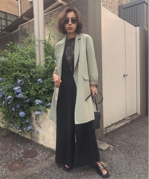 Ameri（アメリ）の「RING DOT BUTTON JACKET（テーラードジャケット