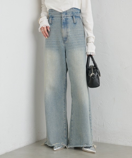 セール】【新色グレーが登場！/嬉しい4サイズ展開！】ウェーブデニム