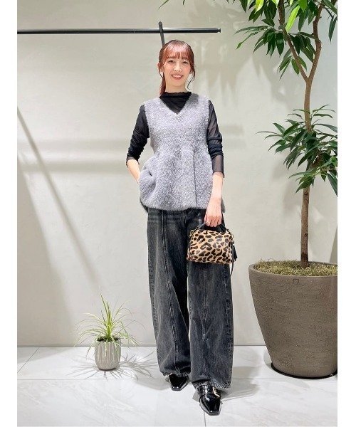 allureville（アルアバイル）の「ラインデニムパンツ（デニムパンツ