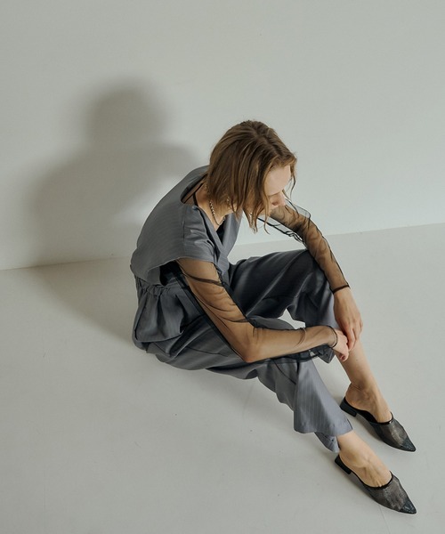 Standout collar all-in-pants（パンツドレス）｜et.UNiVER（エト