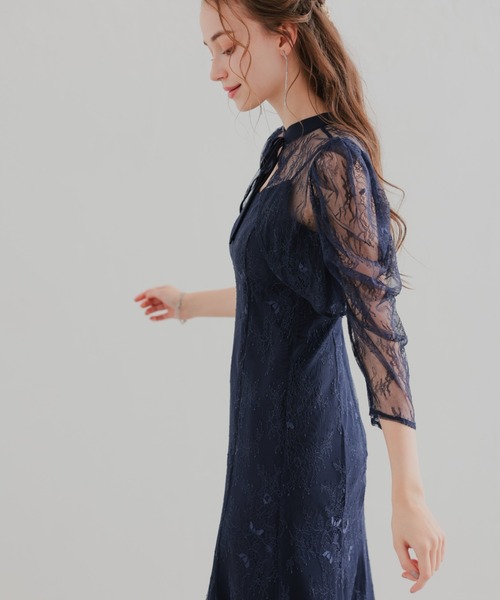 ボレロレイヤーレースドレス成人式同窓会二次会（ドレス）｜Dorry Doll