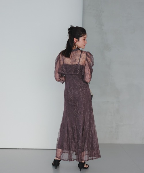 ボレロレイヤーレースドレス成人式同窓会二次会（ドレス）｜Dorry Doll