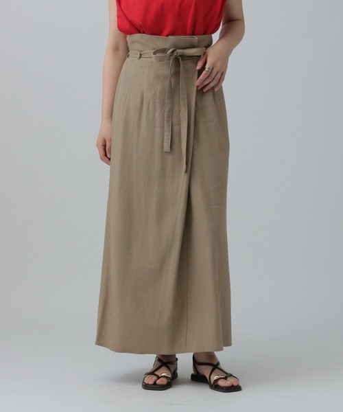 セール】リネンブレンドラップスカート 290901（スカート）｜LEPSIM