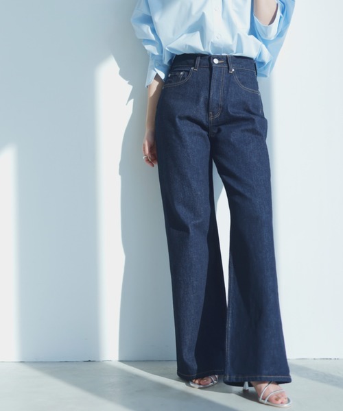 Wide leg denim/ワイドレッグデニム（デニムパンツ）｜anuans（ア