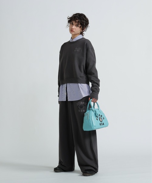 VARSITY LEATHER MINI-BOSTON BAG/ バーシティー レザー ミニ ボストン