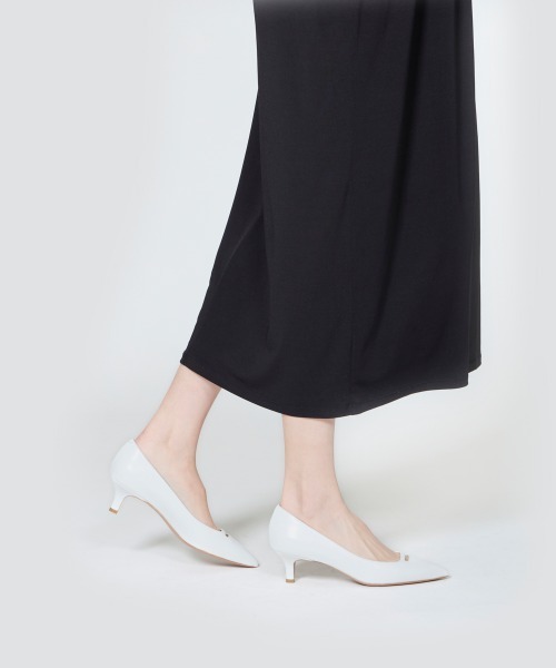 ANDREA アネッリ キャビア パンプス 4.5cm WHITE（パンプス）｜PELLICO