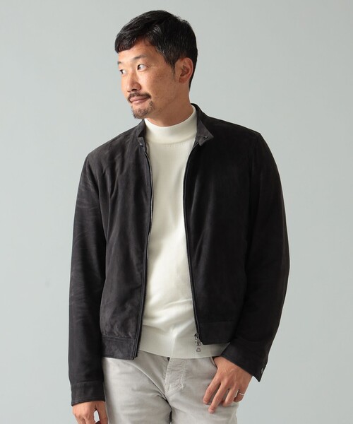 EMMETI / 別注 JURI BEAMS3 スエード シングル ライダースジャケット