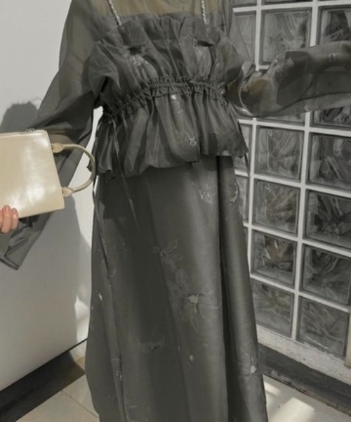 WILLFULLY（ウィルフリー）の「pearl shoulder camisole set original