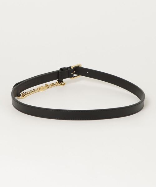 ロゴチェーン レザー スキニー ベルト（ベルト）｜LAUREN RALPH LAUREN