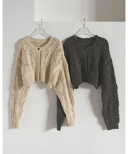 anuke（アンヌーク）の「Cable Knit Cardigan（ニット/セーター）」 - WEAR
