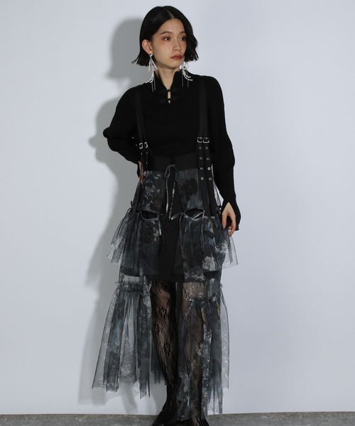 HARE（ハレ）の「サスツキチュールベルトスカート(HARE)（スカート