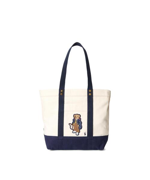 キャンバス ミディアム Polo ベア トート（トートバッグ）｜POLO RALPH