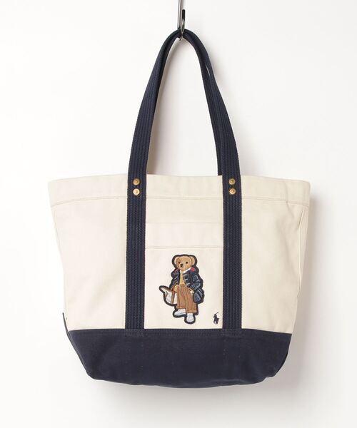 キャンバス ミディアム Polo ベア トート（トートバッグ）｜POLO RALPH