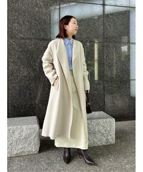 allureville（アルアバイル）の「KIWIラムリバーロングコート（ノー