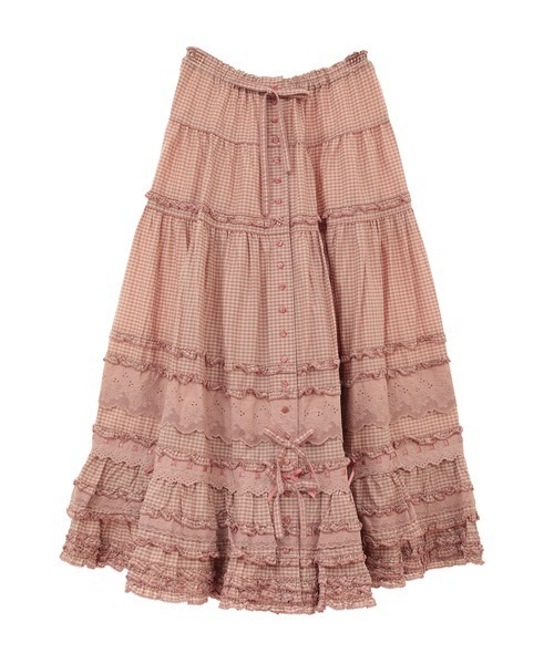 PINK HOUSE（ピンクハウス）の「綿レース使いアンティークギンガム