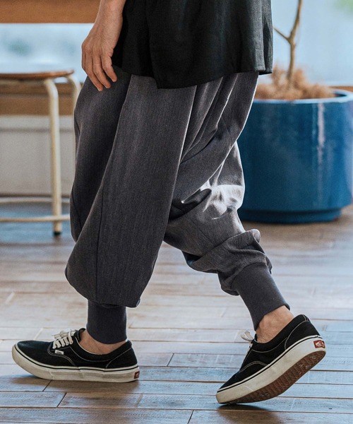 mp13115-Slacks Fabric Sarrouel Pants サルエルパンツ（その他パンツ