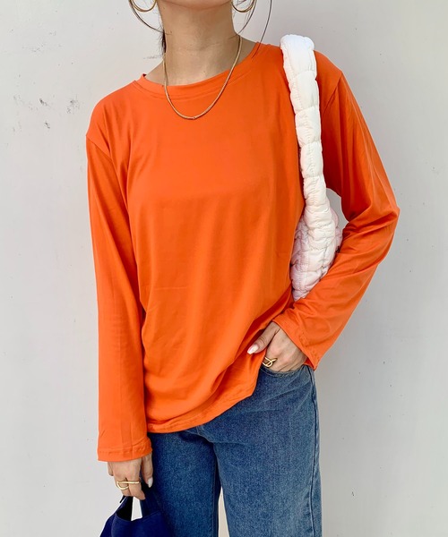 セール】カラフルベーシック ロング 長袖 Tシャツ（Tシャツ/カットソー