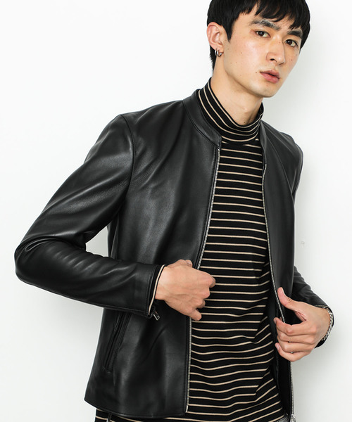 STUDIOUS（ステュディオス）の「【STUDIOUS】ラムレザーシングル