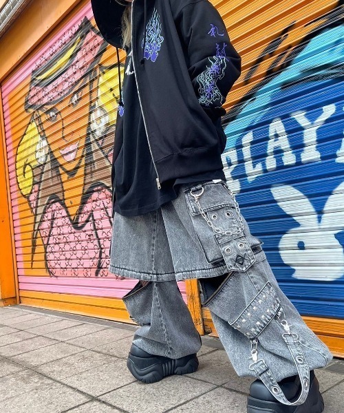 REFLEM（レフレム）の「『REFLEM/レフレム』2WAYワイドデニムカーゴ