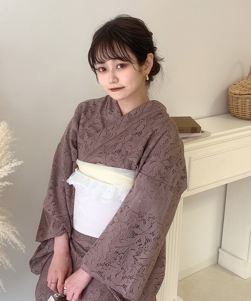 Dita（ディータ）の「レース浴衣 3点セット（浴衣,帯,飾り帯）こしあん