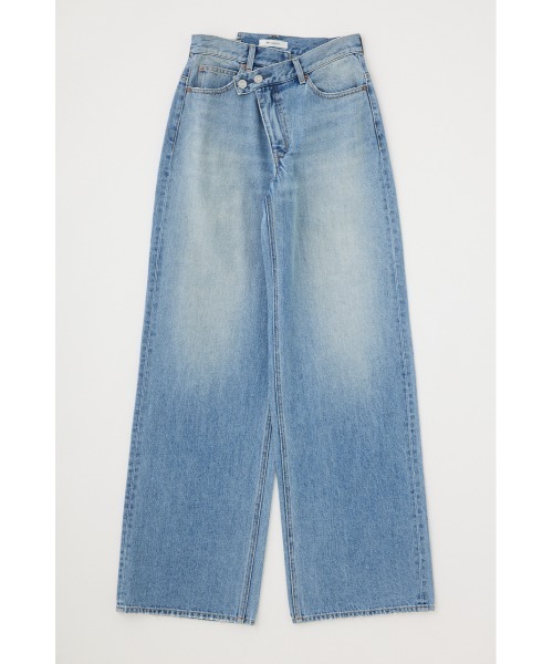 MOUSSY（マウジー）の「CROSS WAIST WIDE STRAIGHT（デニムパンツ