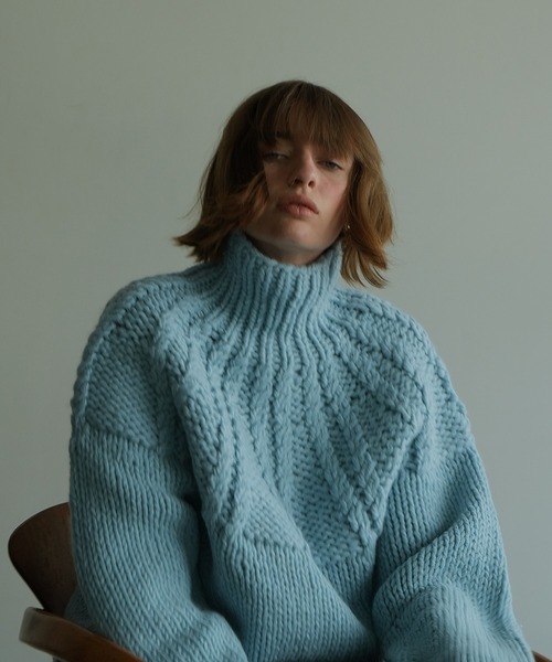 CLANE（クラネ）の「CHUNKY CABLE HAND KNIT TOPS（ニット/セーター
