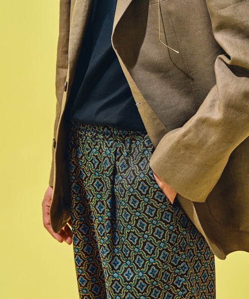 セール】【LA BOUCLE / ラブークル】1タックイージーパンツ (パターン