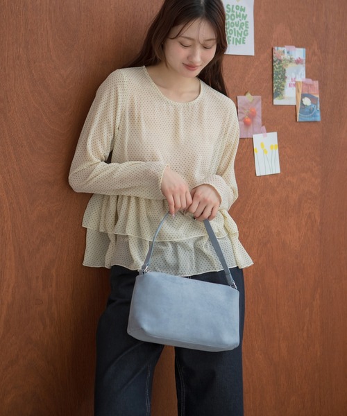 大人気！HIT ITEM！】ワンハンドルスエードショルダーバッグ / 秋服 春