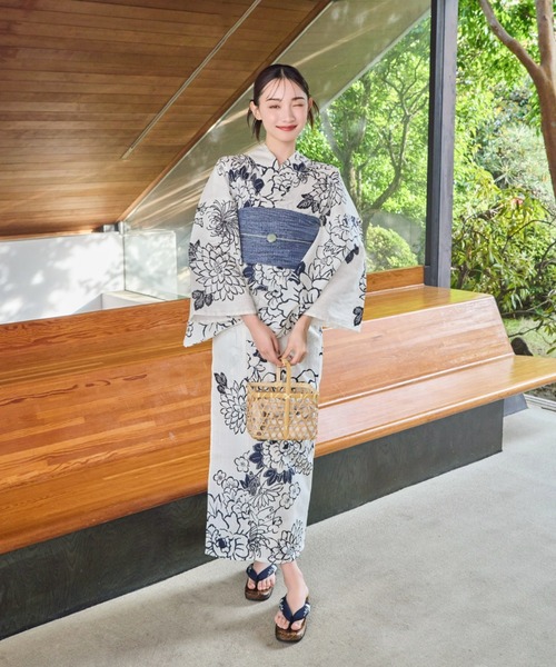 hinari（ヒナリ）の「hinari × utatane浴衣セット 牡丹（浴衣）」 - WEAR