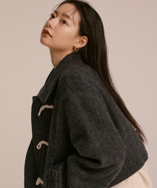 SNIDEL（スナイデル）の「ウールシャギーショートダッフル（ダッフル