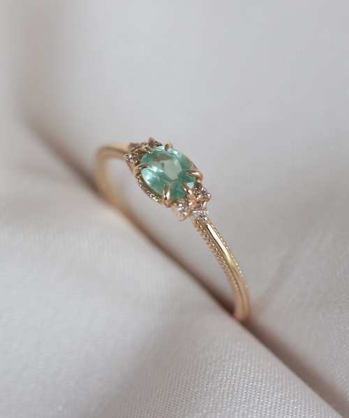 elle meme ミントカイヤナイトxトパーズ リング（リング）｜NOIR DE