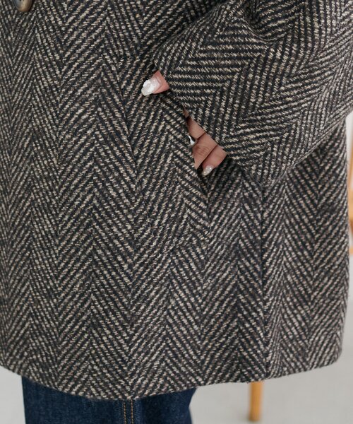 WEB限定】ヘリンボーンダブルテラージャケット（テーラードジャケット