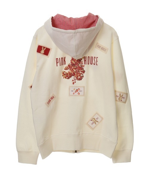 PINK HOUSE（ピンクハウス）の「バスケットうさぎバックプリント