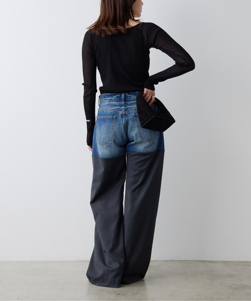 GALLARDAGALANTE（ガリャルダガランテ）の「【PEAS】スラックスデニム