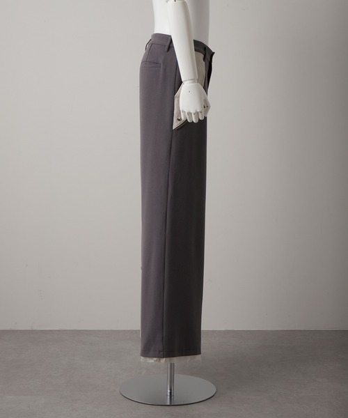 GRANCY】Reverse LayeredDesign Slacks / リバース レイヤードデザイン
