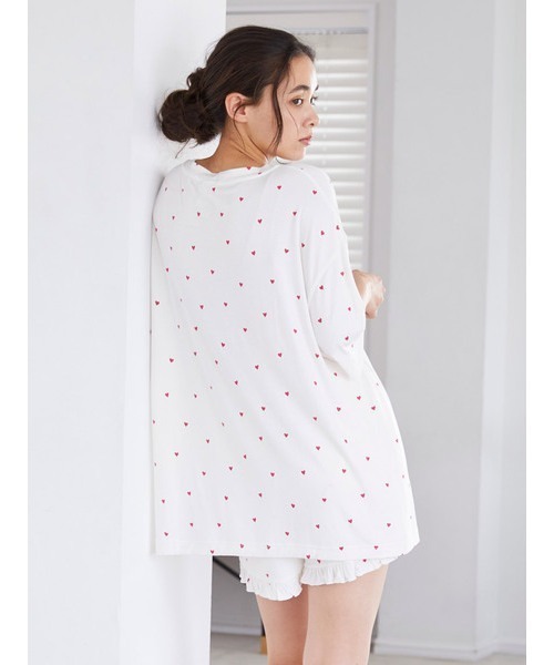 gelato pique（ジェラートピケ）の「ハート柄BIGTシャツ（ルームウェア