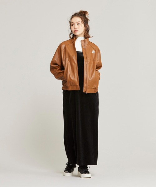 adidas（アディダス）の「フェイクレザージャケット / アディダス