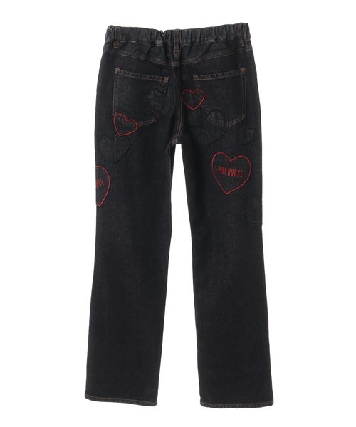 PINK HOUSE（ピンクハウス）の「ハートワッペン使いストレッチデニム
