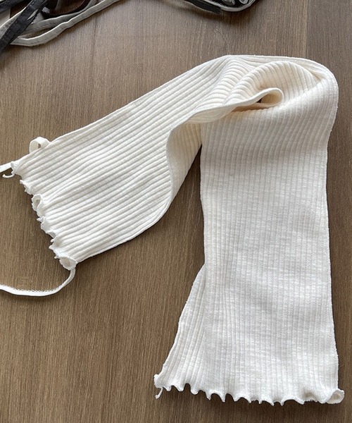 セール】レースアップリブレッグウォーマー（レッグウォーマー