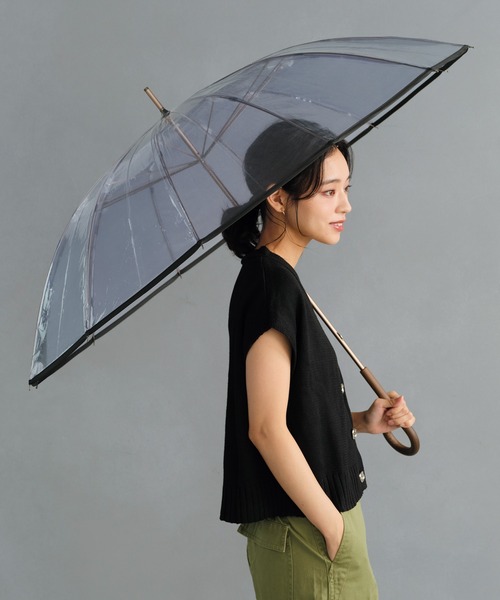 ビニール傘］UNISEX PLASTIC 12K UMBRELLA 雨傘 長傘 Wpc.（長傘