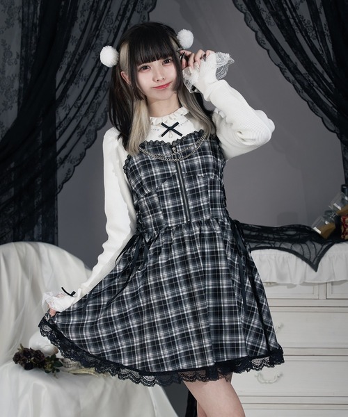 Pal elfy（パルエルフィー）の「チェックキャミワンピース（ワンピース